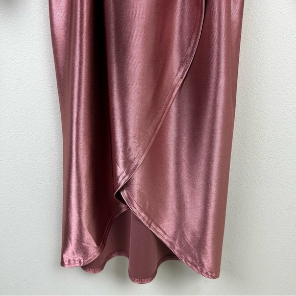 ASOS Design Maternity Stretch Satin wrap midi dress size: 10 - Picture 11 of 15